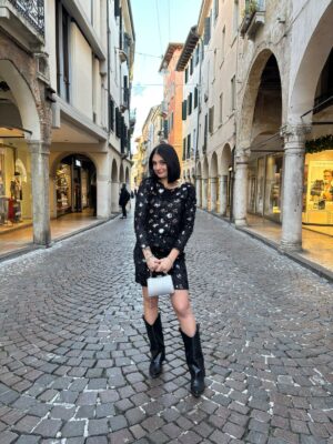 Abito Paillettes Corto - immagine 2