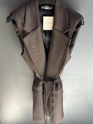 Gilet melange lungo - immagine 6