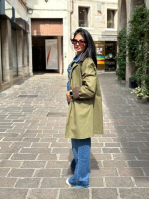 Trench collo velluto - immagine 2