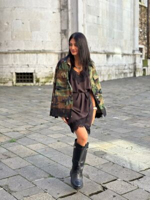 Minigonna Raso Pizzo - immagine 4