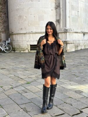 Minigonna Raso Pizzo - immagine 5