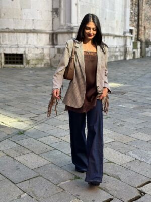 Jeans palazzo blu - immagine 3