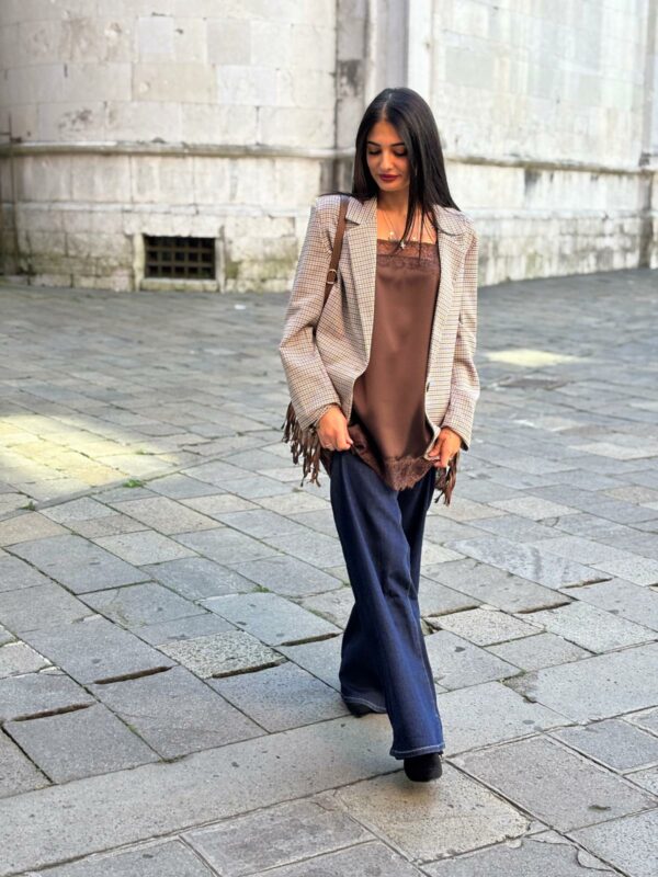 Jeans palazzo blu