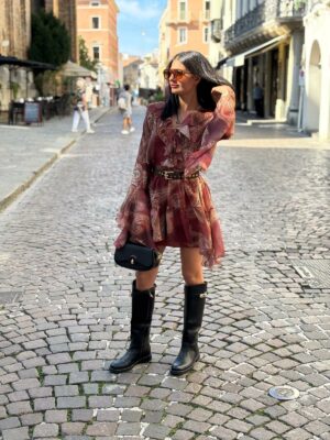 Abito Voile Balze Corto - immagine 6