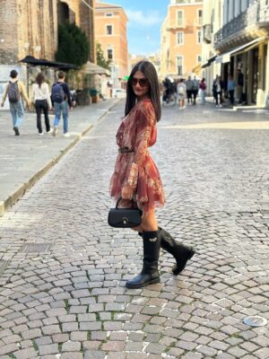 Abito Voile Balze Corto - immagine 5