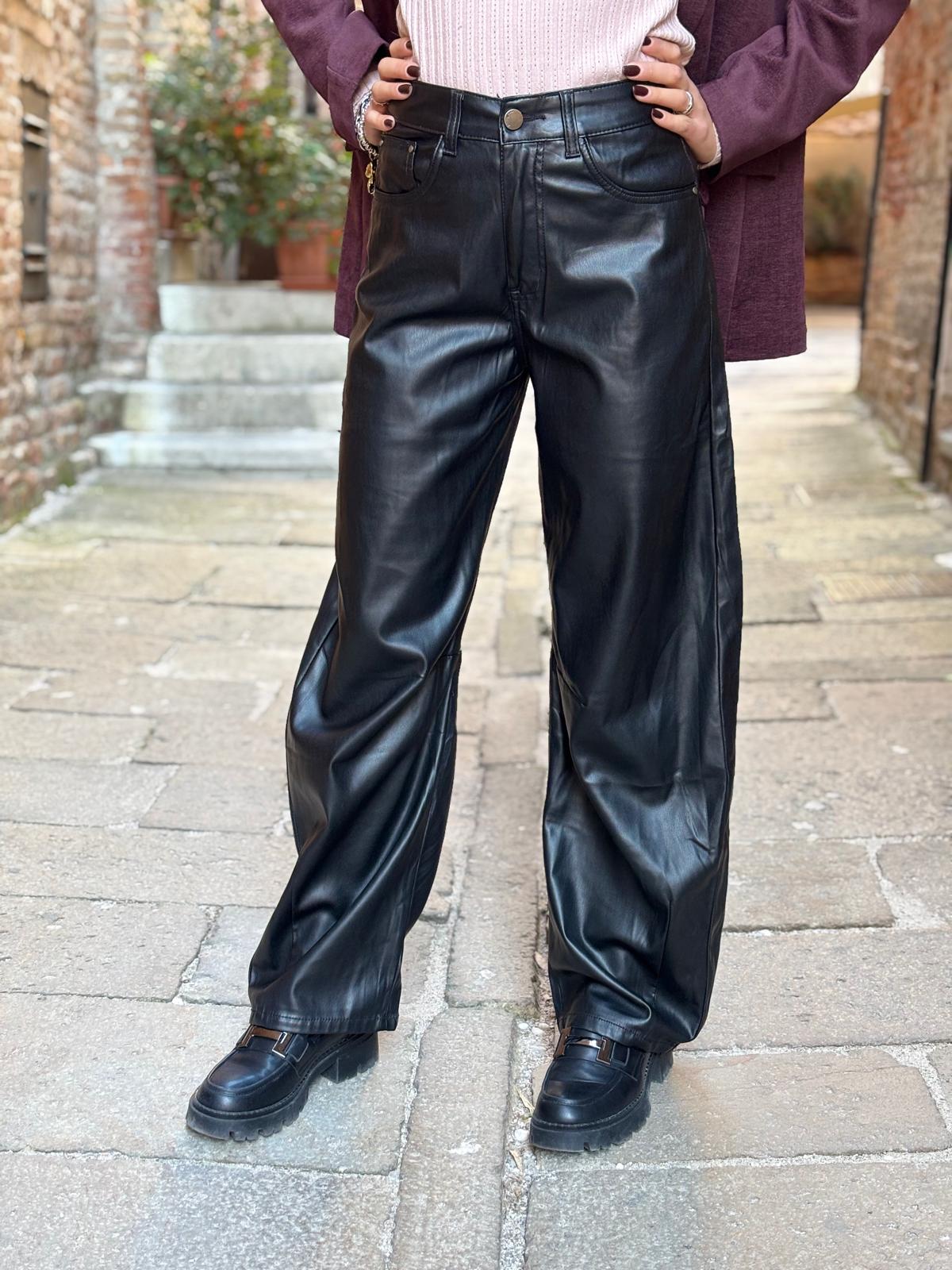 Pantalone Ecopelle baloon barrel