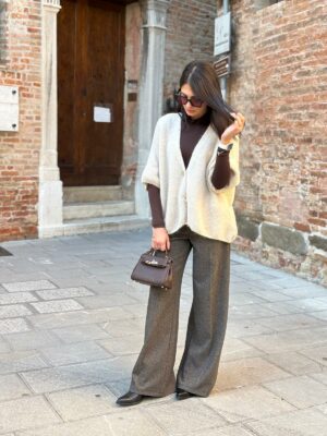 Pantalone spinato palazzo - immagine 2