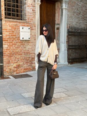 Pantalone spinato palazzo - immagine 5