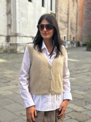 Gilet misto lana