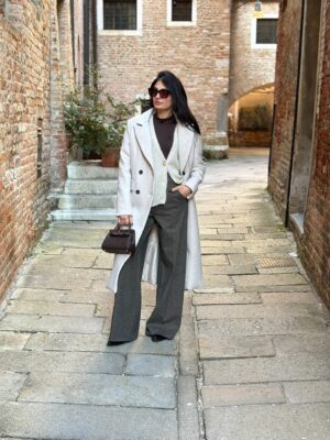 Pantalone spinato palazzo - immagine 4