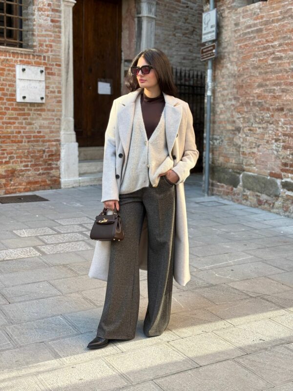 Pantalone spinato palazzo