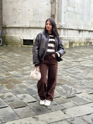 Bomber ecopelle foderato