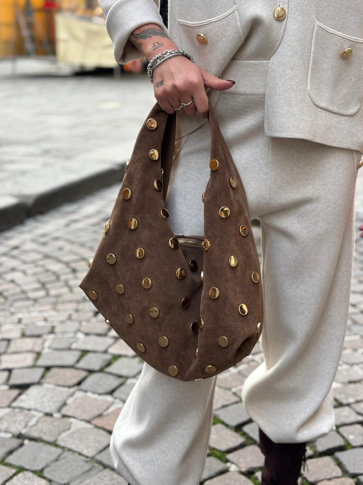 Pantaloni Maglia Viscosa Bottone Oro - immagine 3