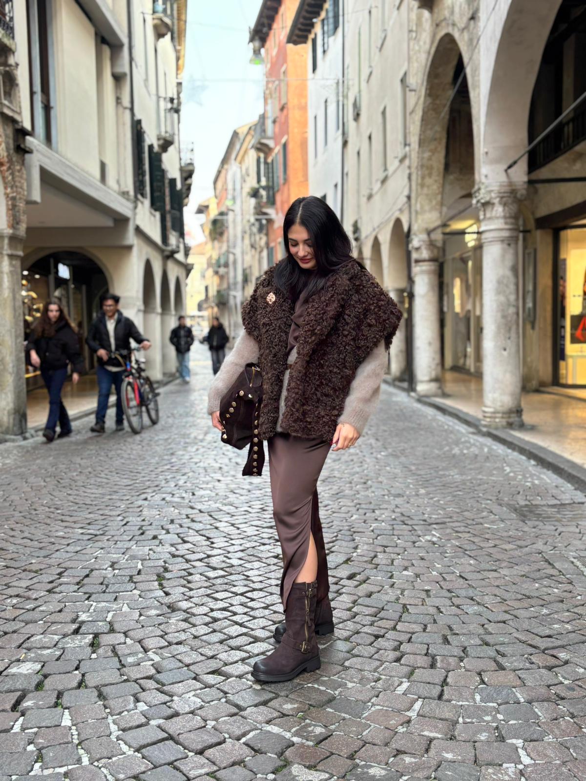 Abito Lungo fiocco raso - immagine 5