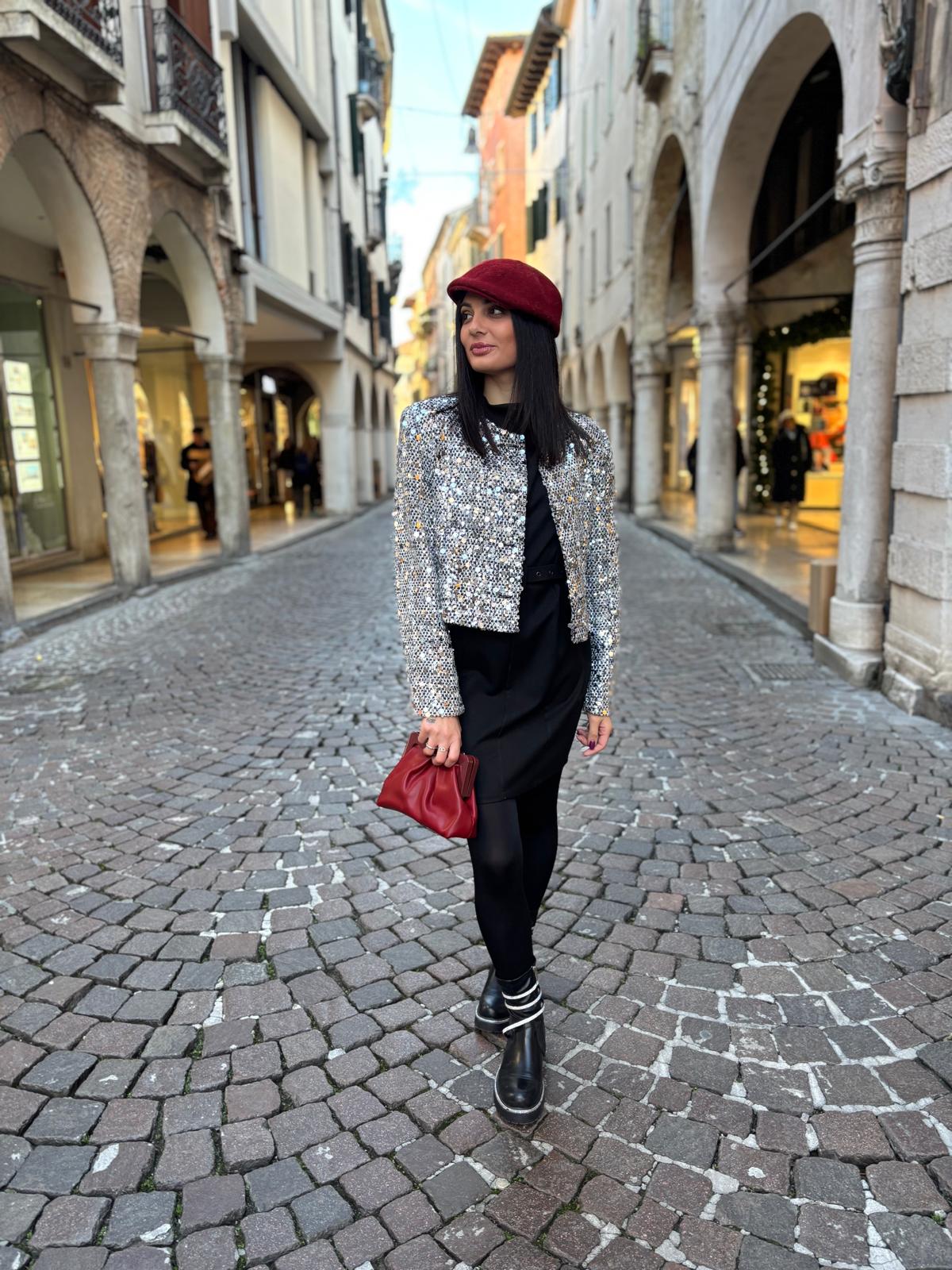 Abito Viscosa mezza manica cintura - immagine 5