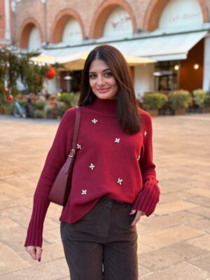 Maglia Strasse Fiore Lupetto