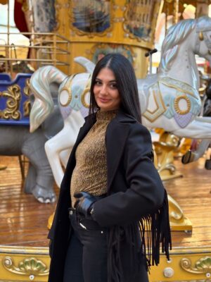 Maglia lurex lupetto