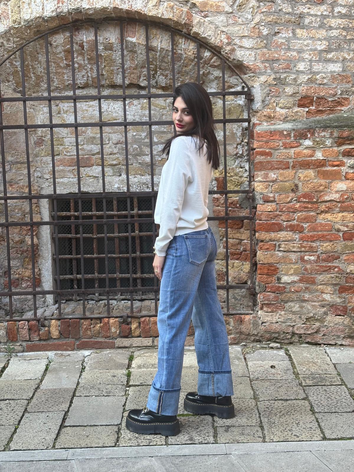 Jeans Denim straight Risvolto - immagine 2