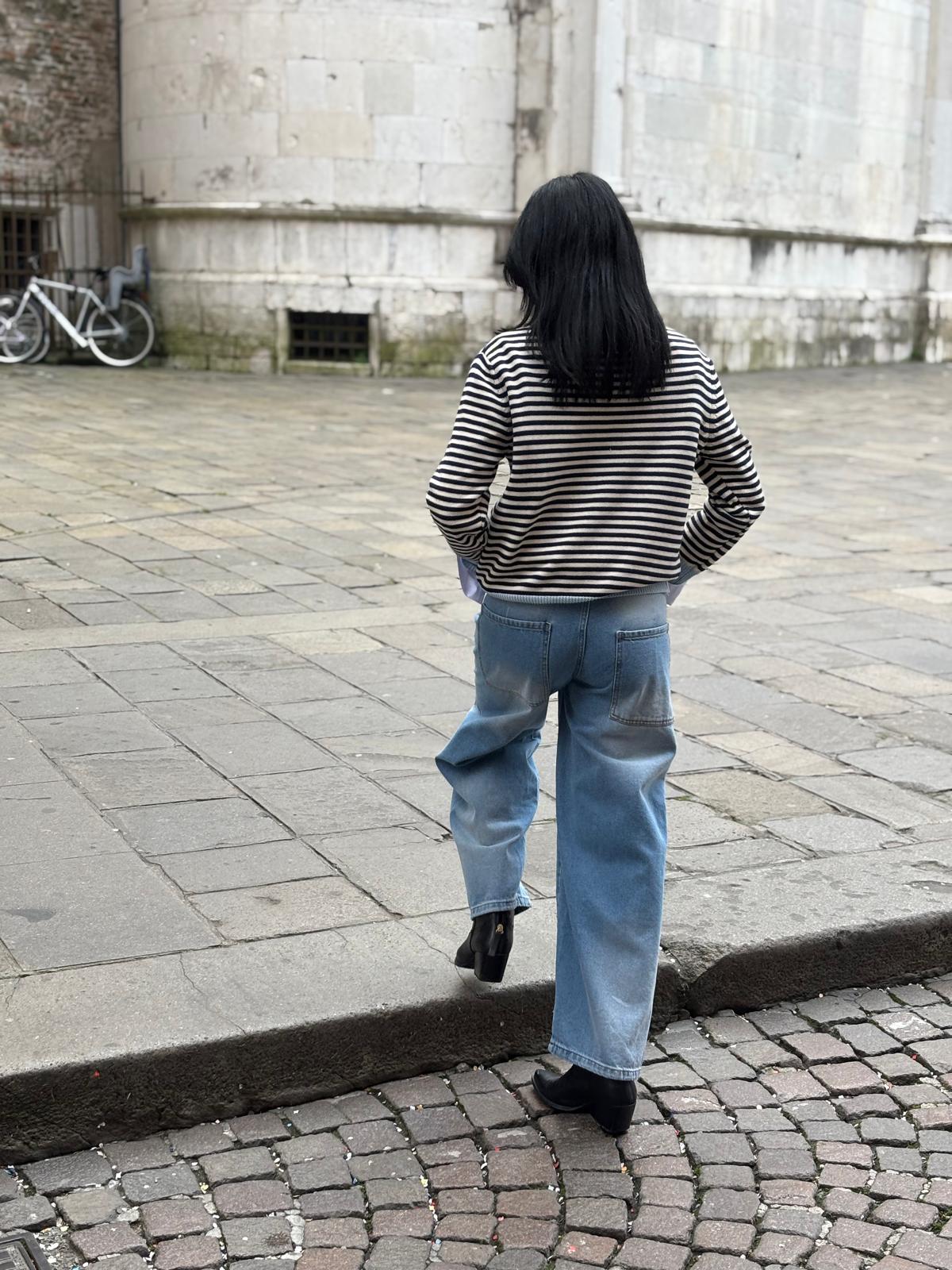 Maglia riga manica Lunga - immagine 2