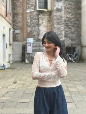 Maglia Pizzo Manica Lunga