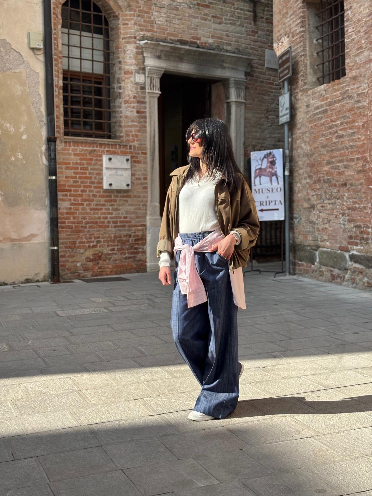 Pantalone palazzzo jeans - immagine 2