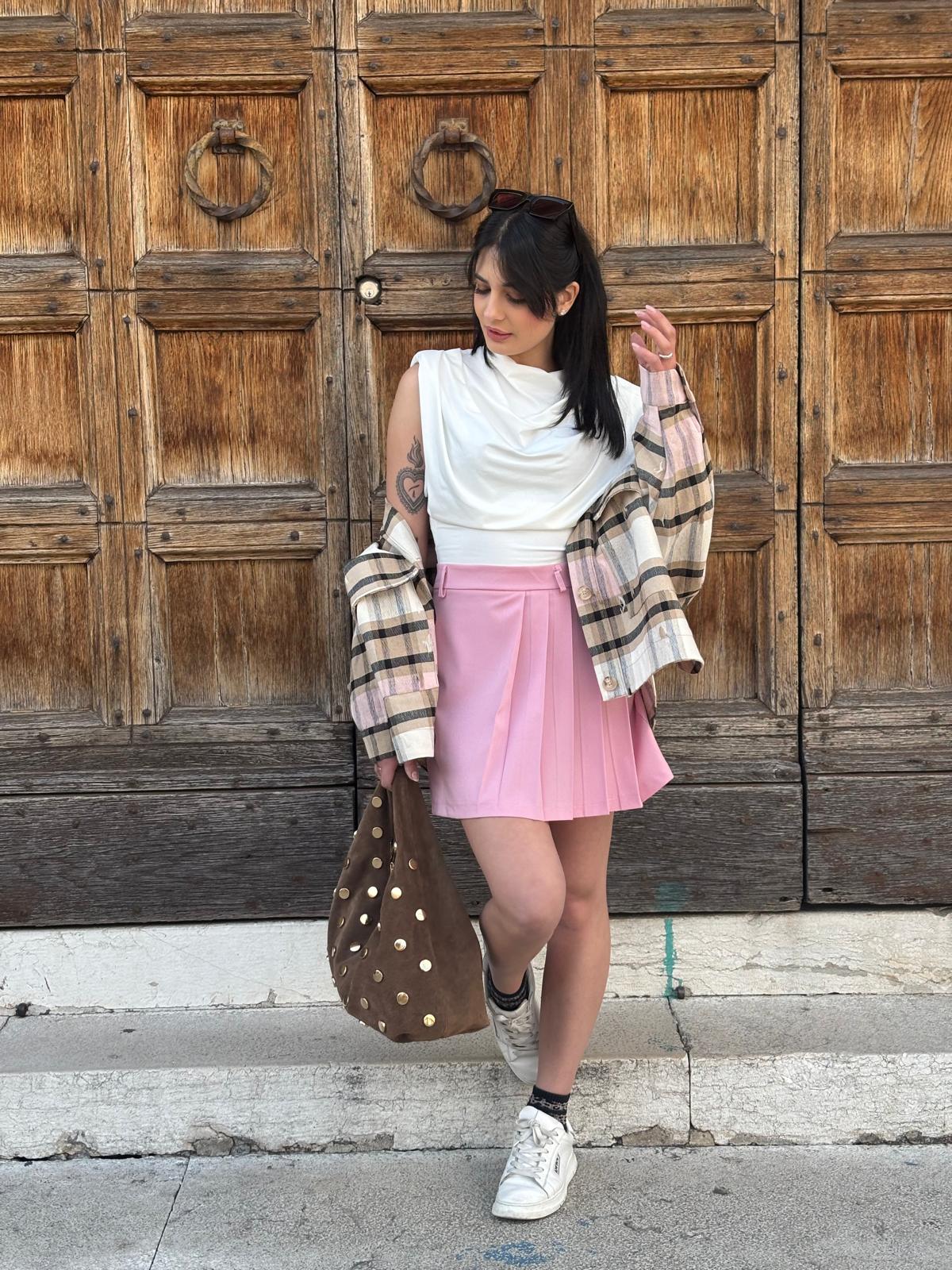 Top Senza Maniche Collo Gronda