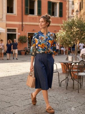 Bermuda Jeans ginocchio